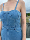 Fine denim dress