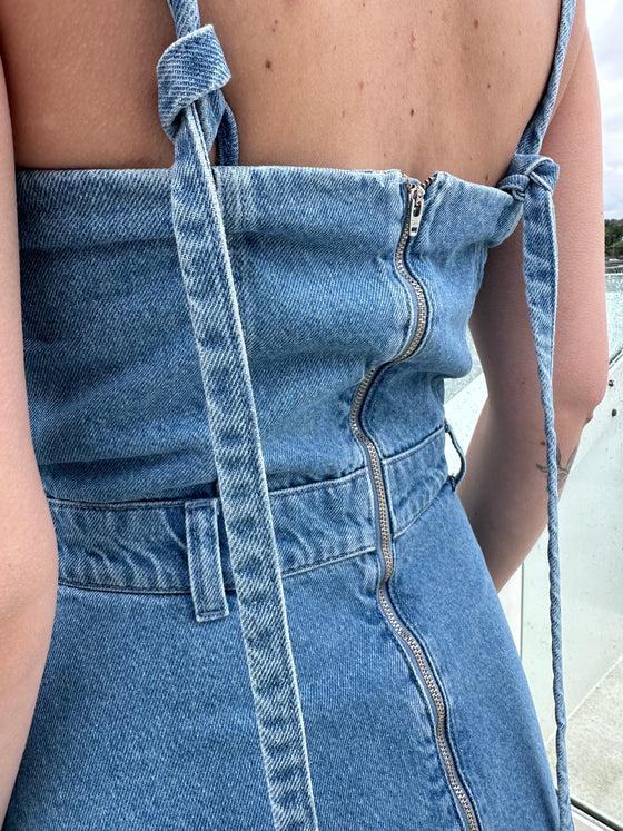 Fine denim dress